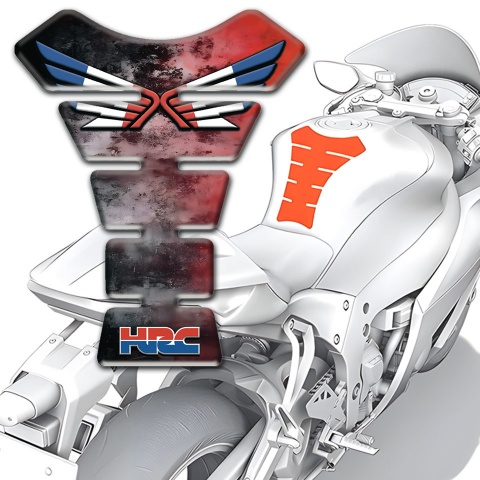 Honda Tank Protector Mixed Paints Design Hrc Style 