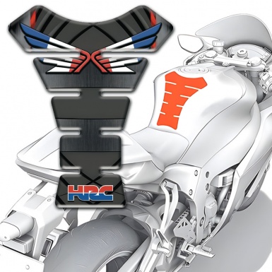Honda Tank Pad Protector Motorcycle Anti Slip Sticker Logo wings effect