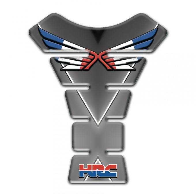 Honda Tank Protector Grey Print with White V Shape Lines 