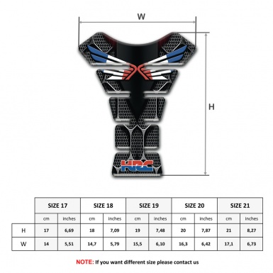 Honda Tank Protector 3D Figures Design HRC Type Model 