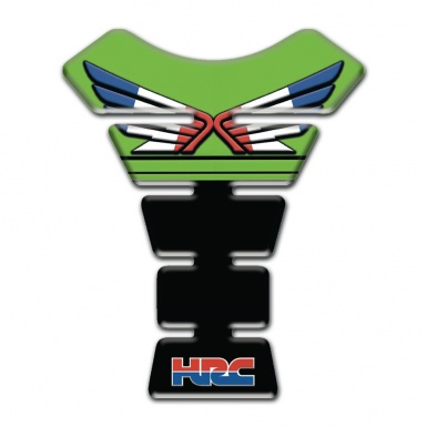 Honda Tank Pad Protector Fresh Green and Black Base HRC Design 