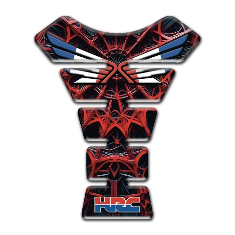 Honda Tank Pad Motorbike Sider Web Red color Design 