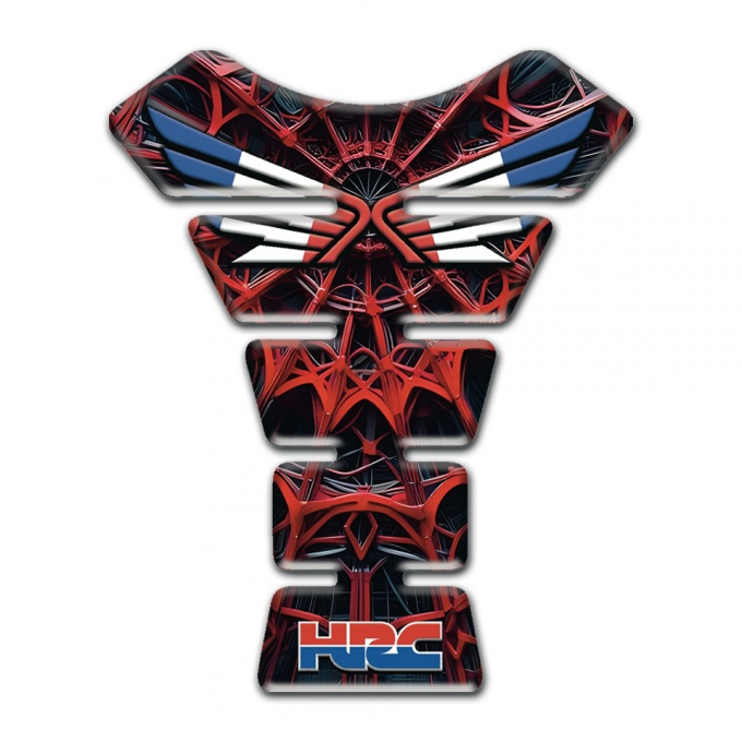 Honda Tank Pad Motorbike Sider Web Red color Design 