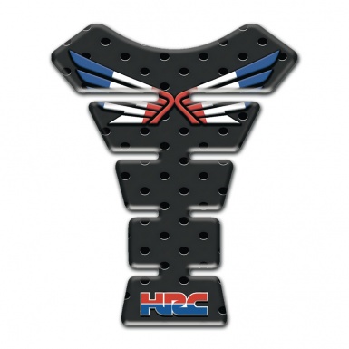 Honda Tank Pad Motorbike Black base with Dots Effect 