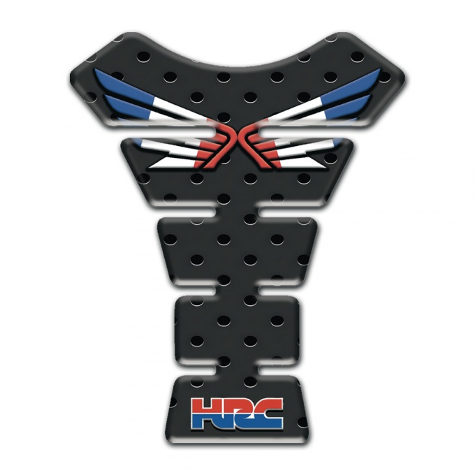 Honda Tank Pad Motorbike Black base with Dots Effect 