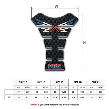 Honda Tank Protector Black Coarse Carbon edition 