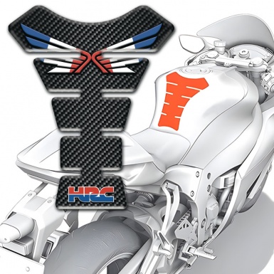 Honda Tank Guard Pads Black Carbon Edition HRC Version 