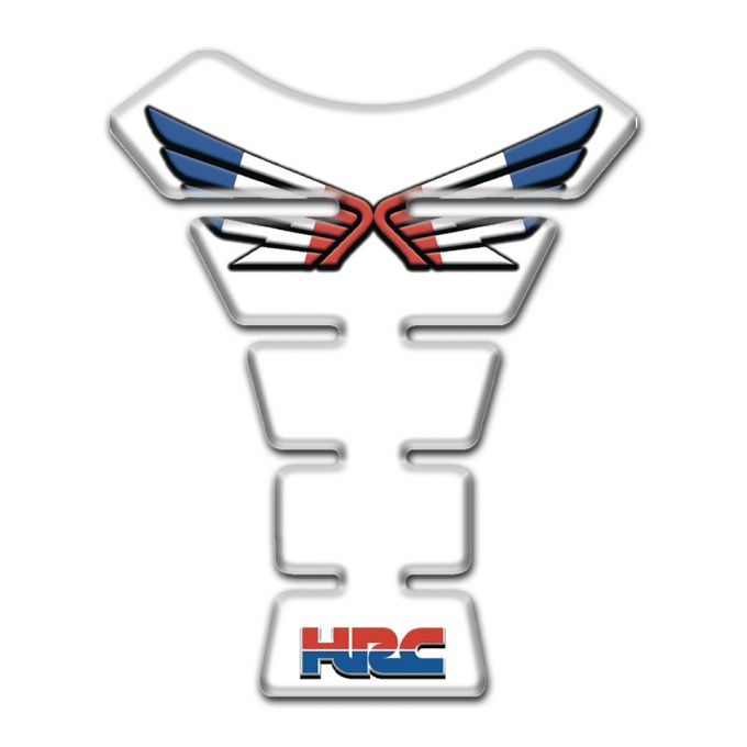 Honda Tank Pad Motorbike White Design HRC Variant 