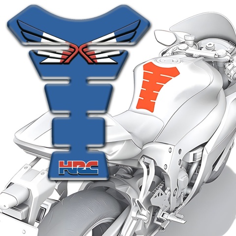 Honda Tank Protector Blue Design HRC Variant 