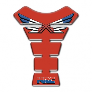 Honda Tank Pad Protector Red Design HRC Style 