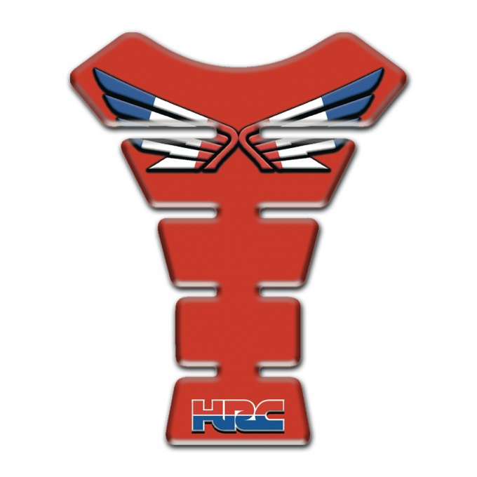 Honda Tank Pad Protector Red Design HRC Style 