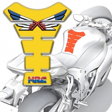 Honda Tank Fuse Yellow Design HRC Model 