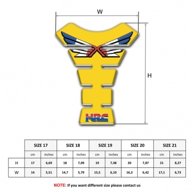 Honda Tank Fuse Yellow Design HRC Model 