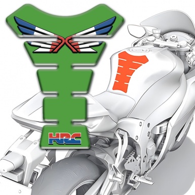 Honda Tank Pad Motorbike Fresh green Design HRC model 
