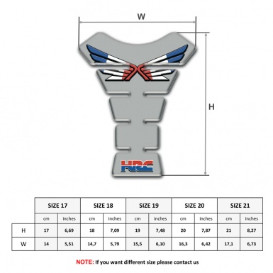 Honda Tank Protector Grey Design HRC model 