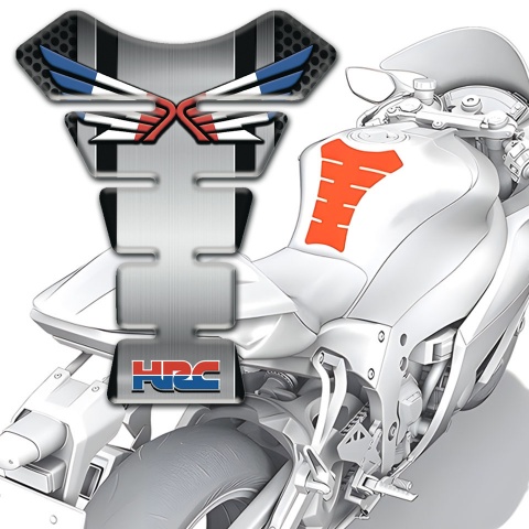 Honda Tank Pad Motorbike Metal Central panel Design HRC model 