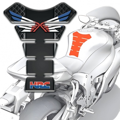 Honda Tank Guard Pads Dark Grid Motiff HRC Model 