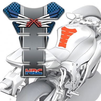 Honda Tank Pad Protector Blue Perforated Edition 