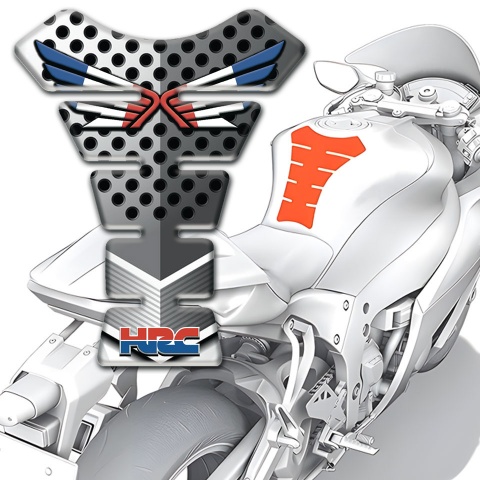 Honda Tank Guard Pads Perforated Base Logo with Wings Edition 