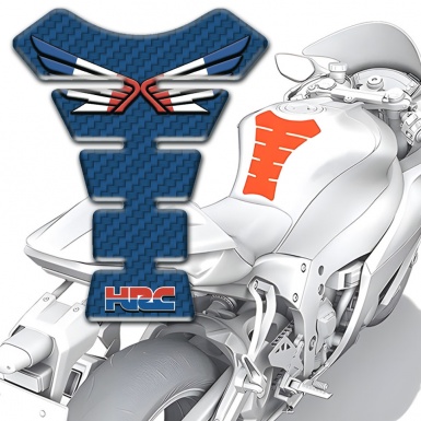 Honda Tank Fuse Navy Blue Carbon Style HRC Model 