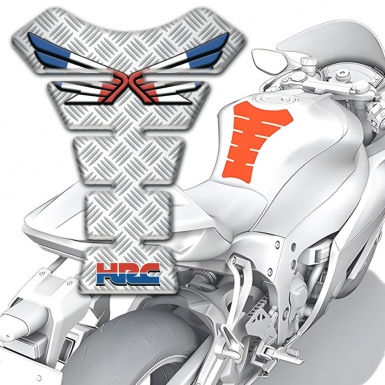 Honda Tank Pad Motorbike Mesh Design Base HRC Model 