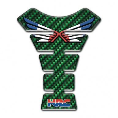Honda Tank Guard Pads Green Carbon Style HRC Model 