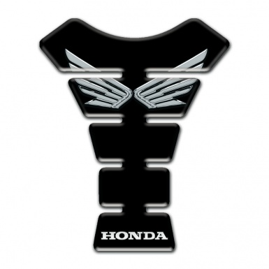 Honda Tank Pad Protector Black Print Silver Logo 