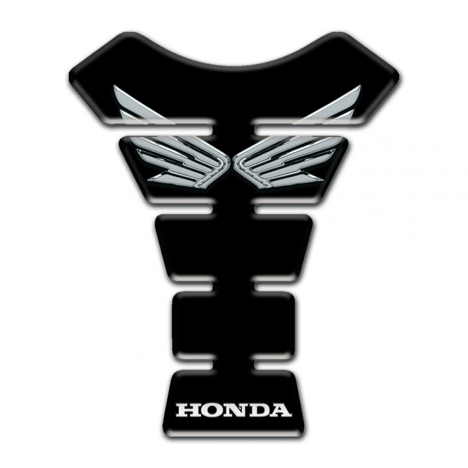 Honda Tank Pad Protector Black Print Silver Logo 