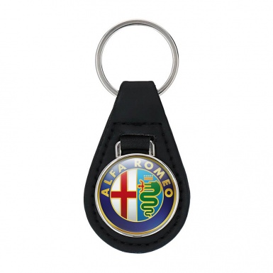 Alfa Romeo Keyring Holder Leather Classic Logo