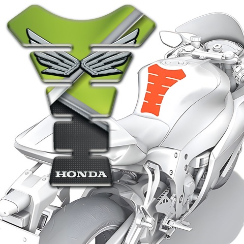 Honda Tank Pad Protector Fresh Green Nuance 