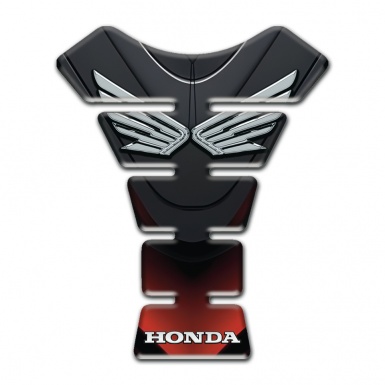 Honda Tank Guard Pads Unique Stylish Style with Silver Logo 