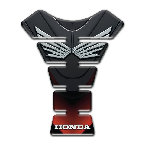 Honda Tank Guard Pads Unique Stylish Style with Silver Logo 