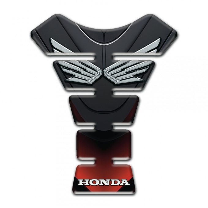 Honda Tank Guard Pads Unique Stylish Style with Silver Logo 