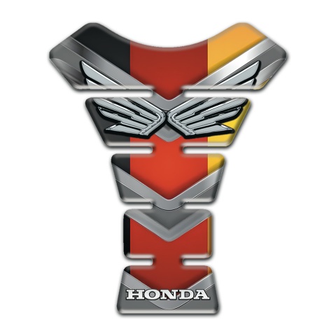 Honda Tank Pad Protector Premium Quality Design Silver Logo 