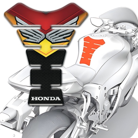 Honda Tank Protector Motorcycle Edition Silver Logo 