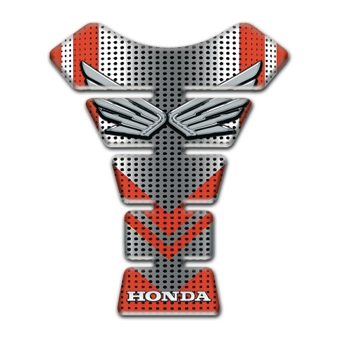 Honda Tank Fuse Grey Red Base Silver logo 