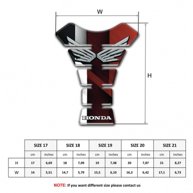 Honda Tank Guard Pads Anti Slip Sticker Silver Logo Edition 