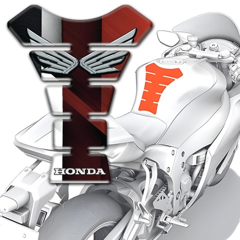 Honda Tank Guard Pads Anti Slip Sticker Silver Logo Edition 