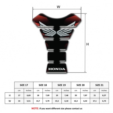 Honda  Tank Protector Silicone Sticker Best Quality 