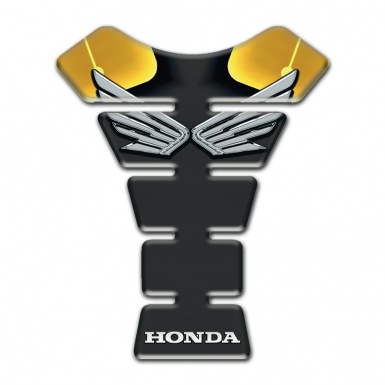 Honda Tank Pad Protector Anti Slip Sticker Unique Design Silver logo 
