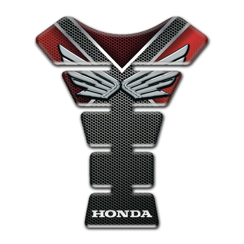 Honda Tank Protector Motorcycle Edition Silver Logo Design 