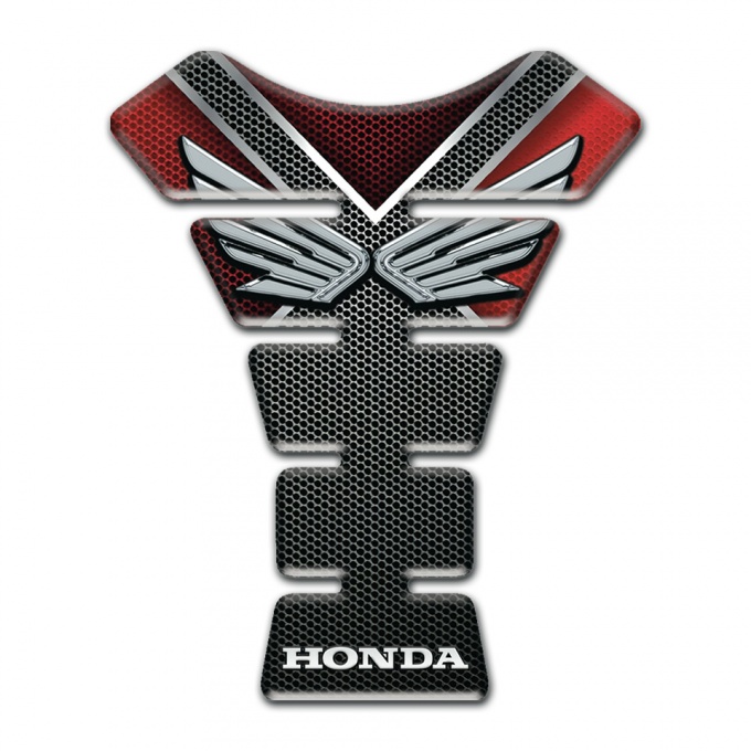 Honda Tank Protector Motorcycle Edition Silver Logo Design 