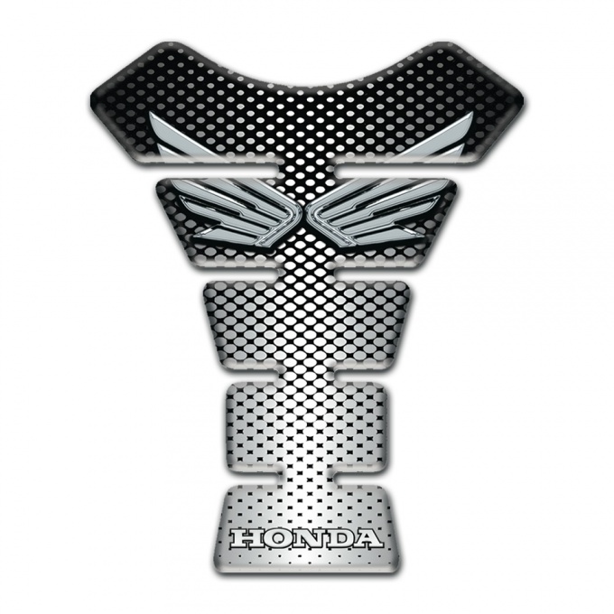 Honda Tank Protector Fli Silver Logo Stylish Base Design 