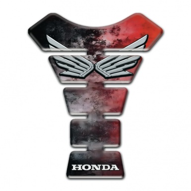 Honda Tank Protector Mixed Colors Design Silver Logo Style 