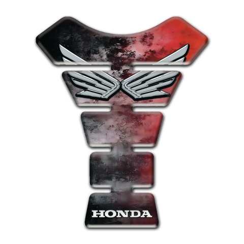 Honda Tank Protector Mixed Colors Design Silver Logo Style 