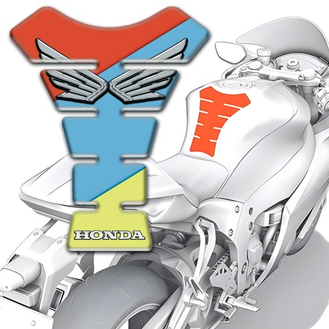Honda Tank Fuse Fresh Colors Design Silver logo Edition 