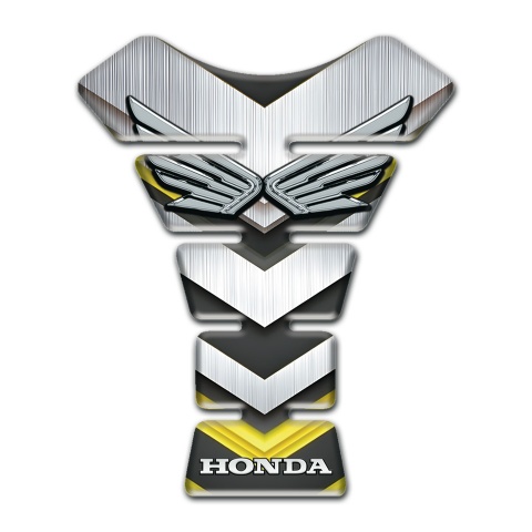 Honda Tank Protector Silver V Shape Elements Design 