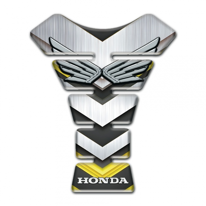 Honda Tank Protector Silver V Shape Elements Design 