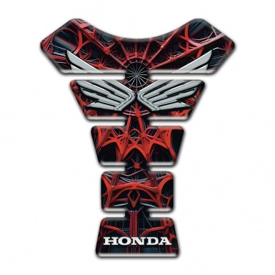Honda Tank Pad Protector Unique 3D Spider Web Design 