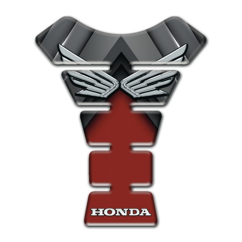 Honda Tank Fuse Dark Red with Grey Decoration 